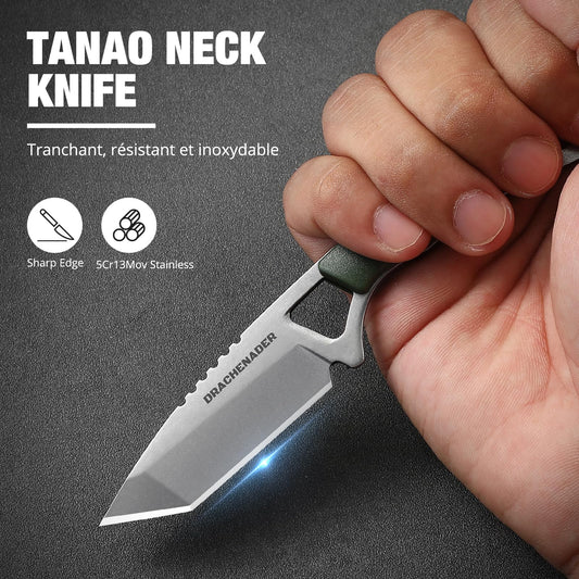 DRACHENADER XR-03 Tanto Neck Knife for EDC
