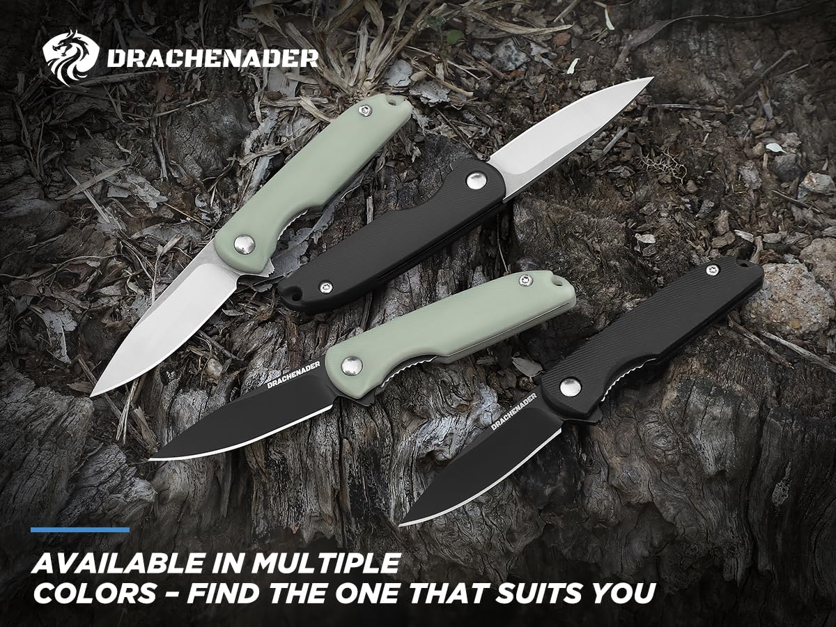 DRACHENADER 4.96" Mini Folding Knife with 5Cr13MoV Blade