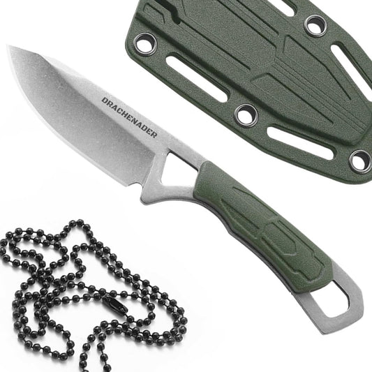 DRACHENADER XR-03 Mini Full Tang Neck Knife with ABS Sheath