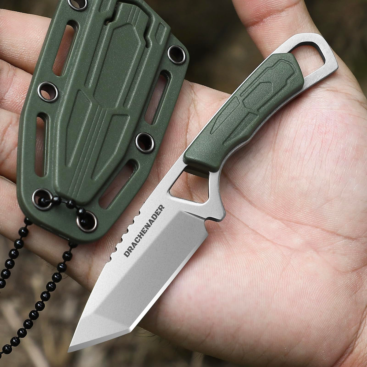 DRACHENADER XR-03 Tanto Neck Knife for EDC
