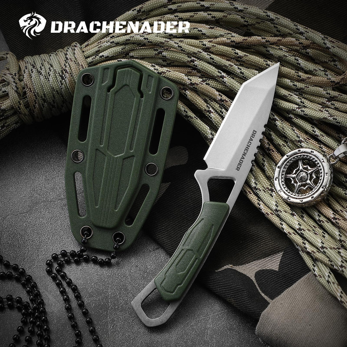 DRACHENADER XR-03 Tanto Neck Knife for EDC