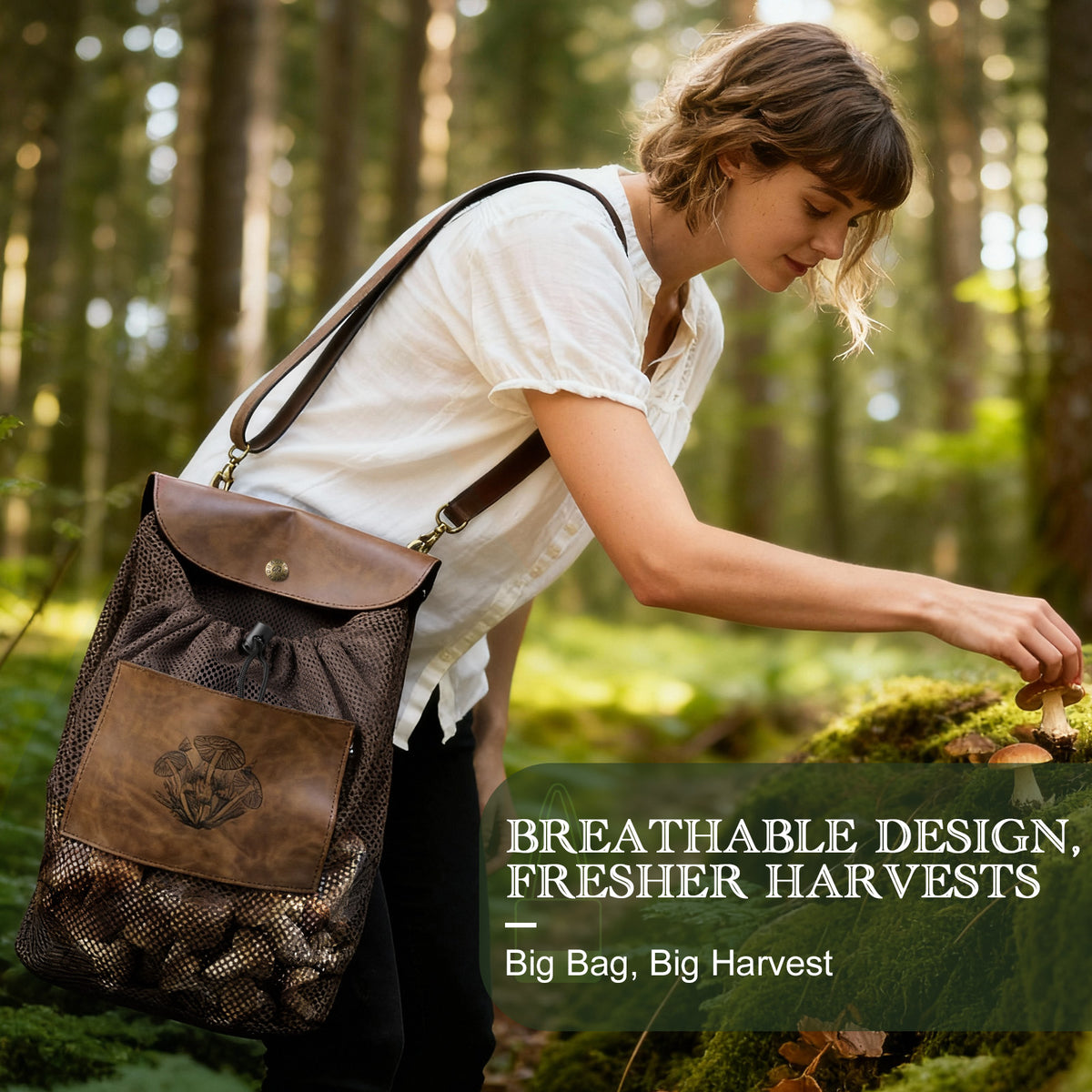 DRACHENADER Foldable Mushroom Foraging Bag