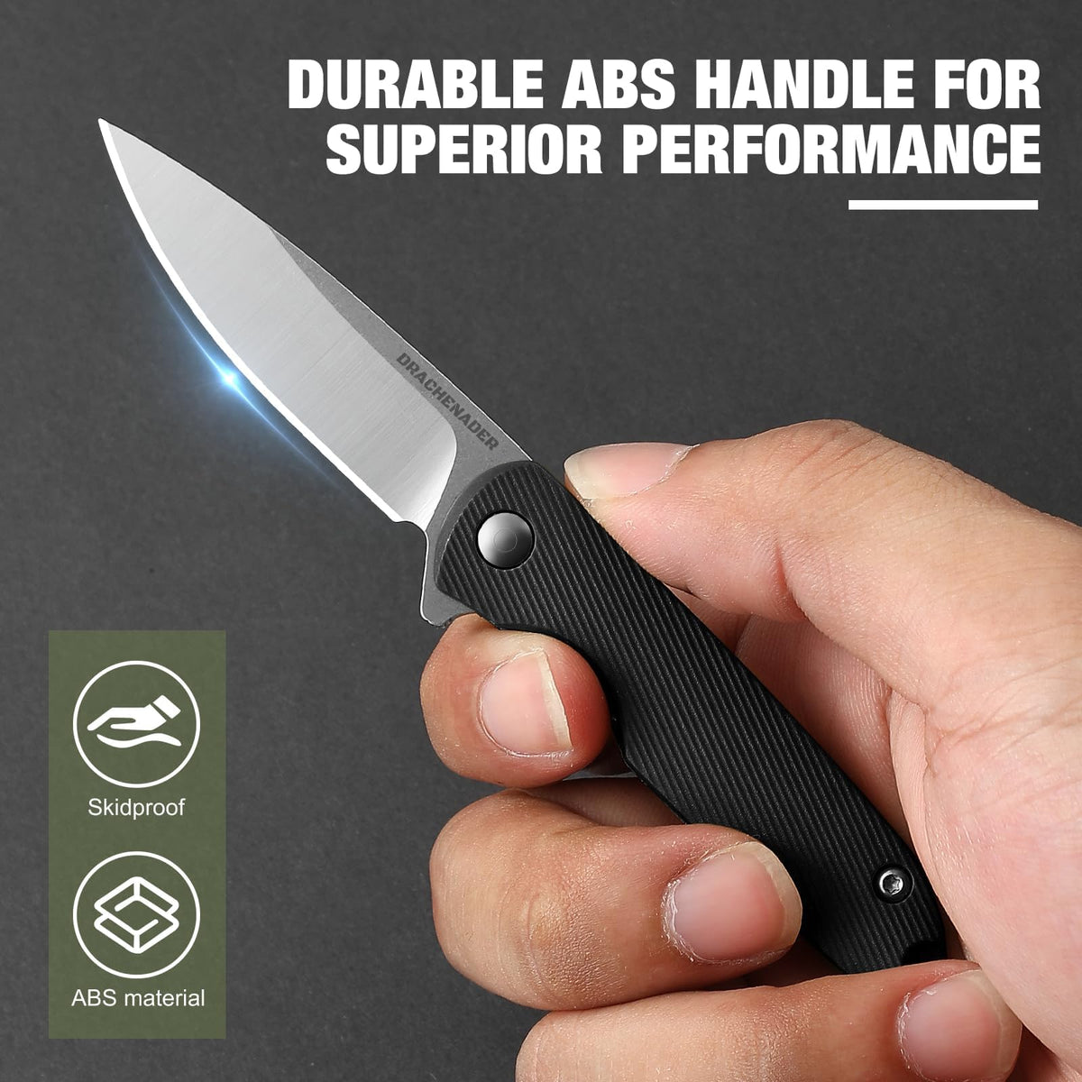 DRACHENADER 4.96" Mini Folding Knife with Gift Box