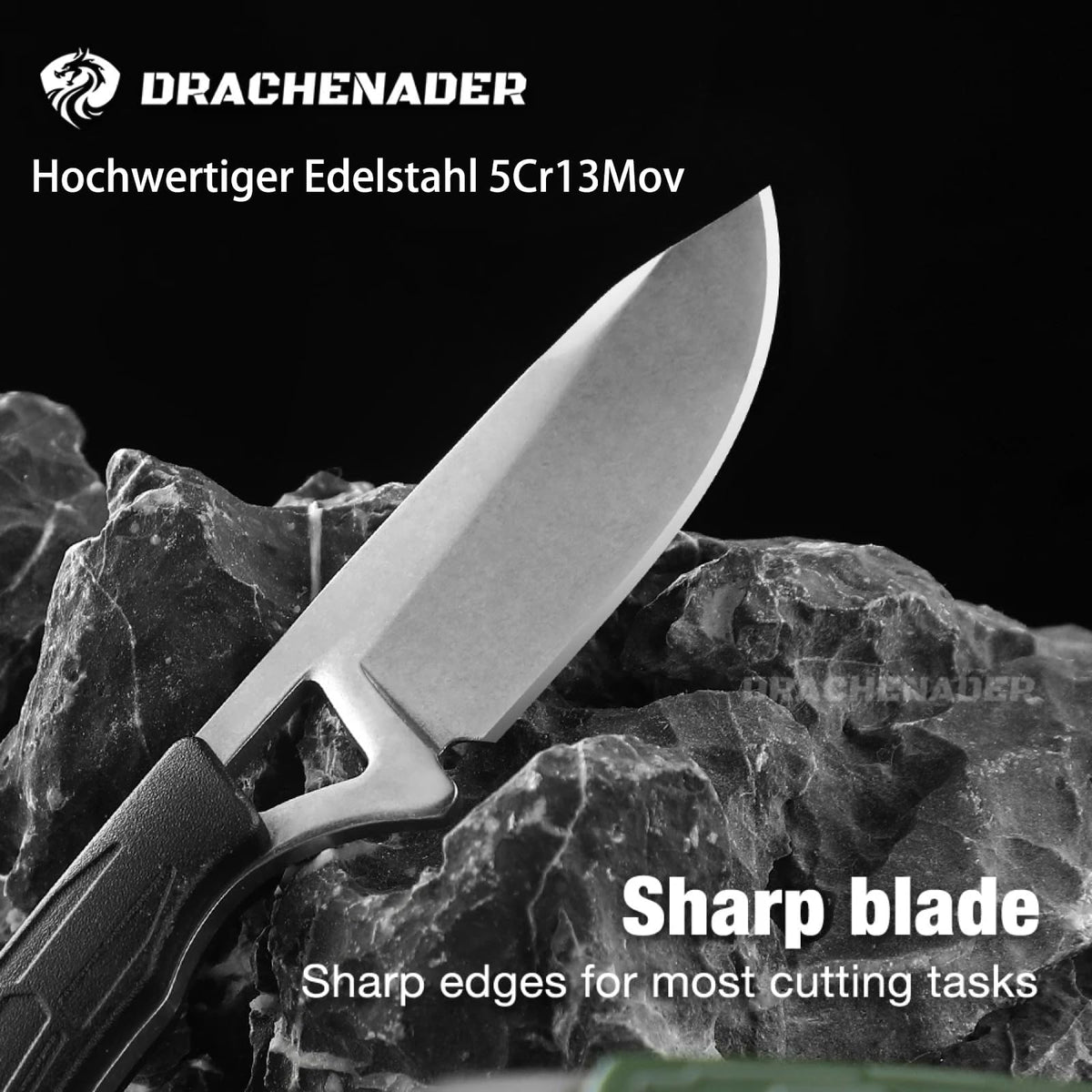 DRACHENADER XR-03 Mini Full Tang Neck Knife with ABS Sheath