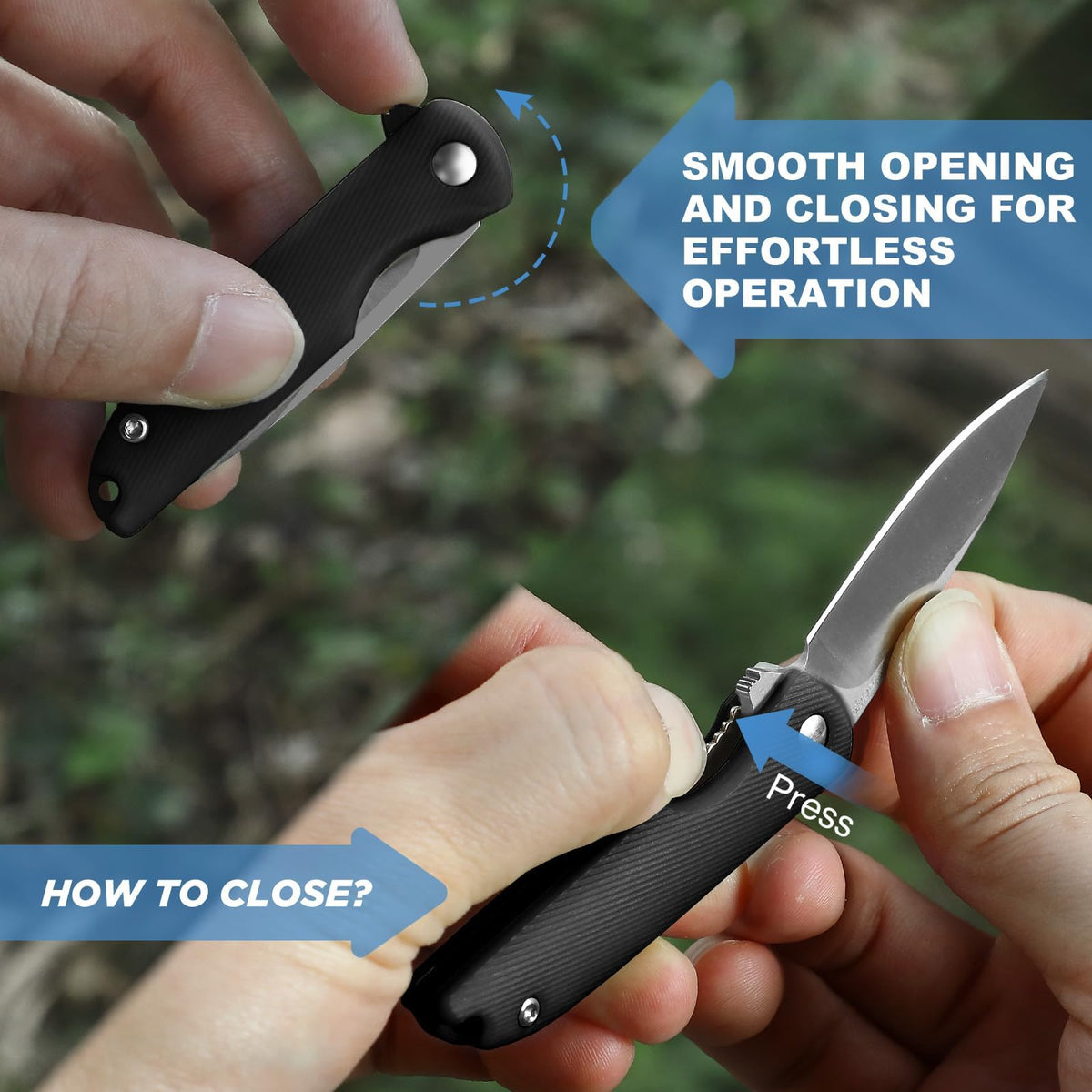 DRACHENADER 4.96" Mini Folding Knife with Gift Box