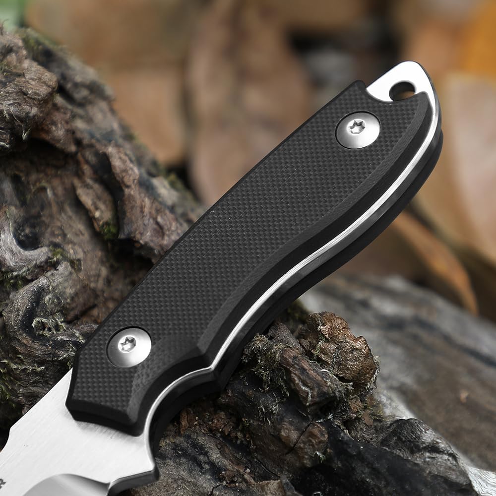 DRACHENADER 7" D2 Full Tang Fixed Blade Knife with G10 Handle & Kydex Sheath