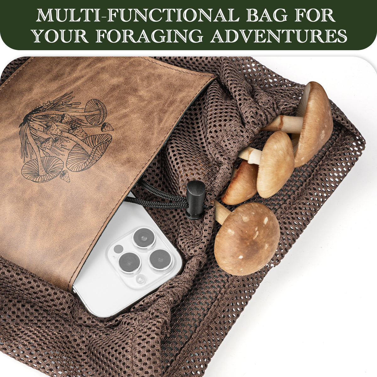 DRACHENADER Foldable Mushroom Foraging Bag