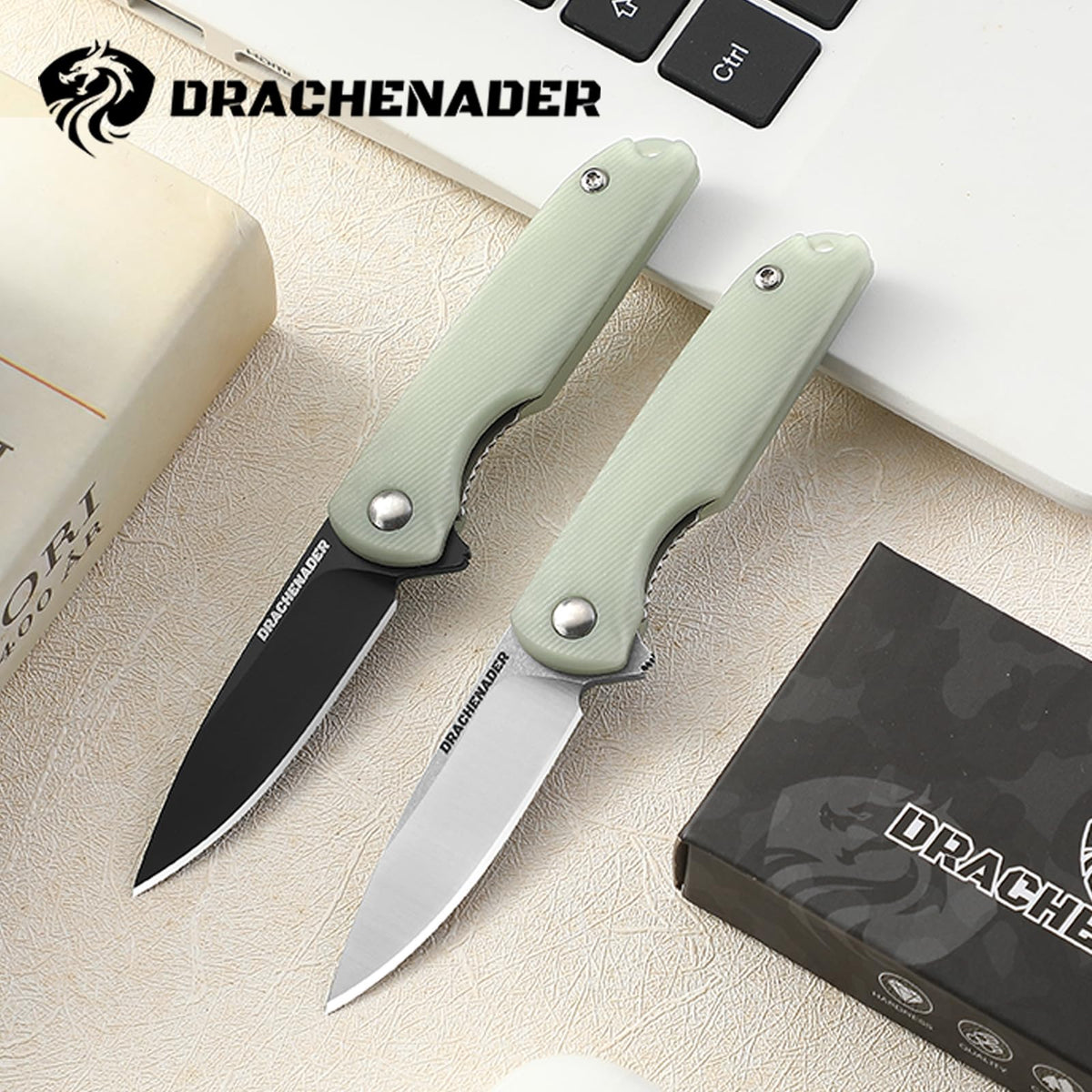 DRACHENADER 4.96" Mini Folding Knife with 5Cr13MoV Blade