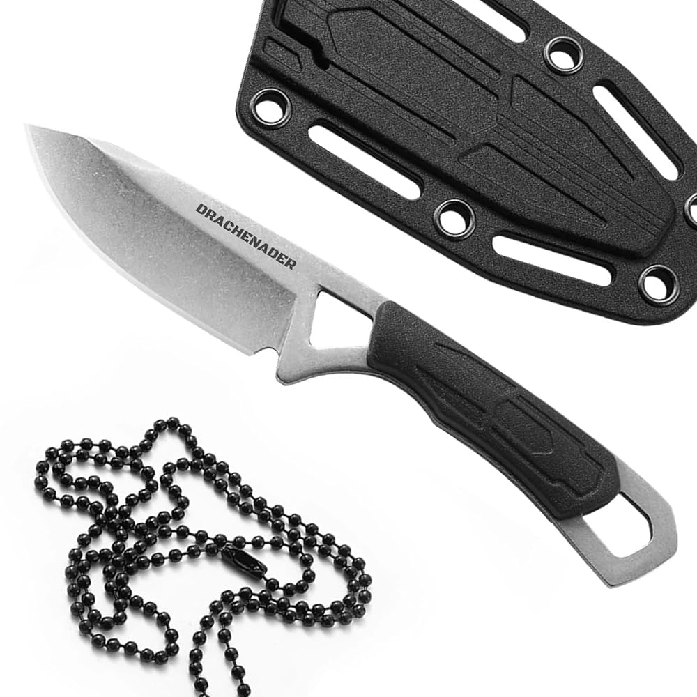 DRACHENADER XR-03 Mini Full Tang Neck Knife with ABS Sheath