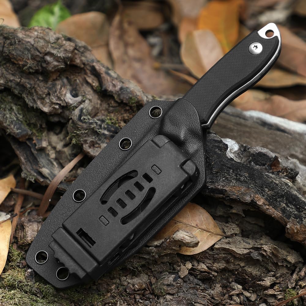 DRACHENADER 7" D2 Full Tang Fixed Blade Knife with G10 Handle & Kydex Sheath